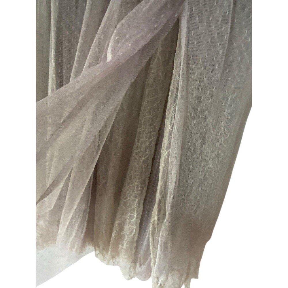 Free People Womens Sugar Plum Fairy Tutu Midi Skirt Size S Ivory Balletcore Boho - Picture 5 of 13